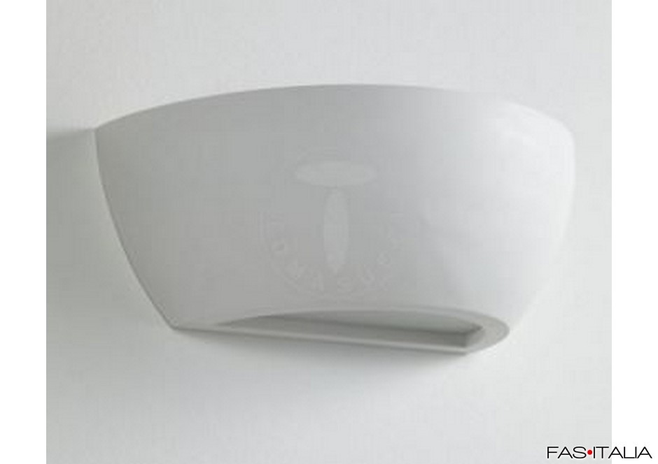 Lampada da parete Venezia in ceramica bianca
