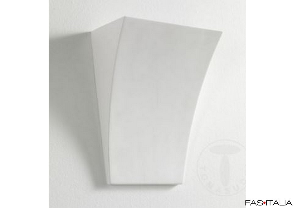 Lampada da parete Firenze in ceramica bianca