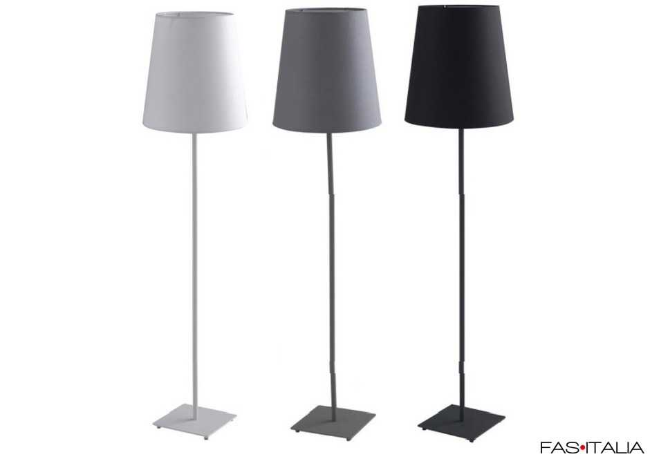 Unilux Lampada da pavimento a LED, Metallo, Grigio - Lampade da Terra