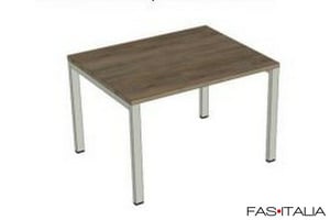 Tavolino in legno e alluminio 100x80 h72,5