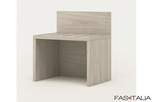Portavaligie L.123x44,9 con paracolpi