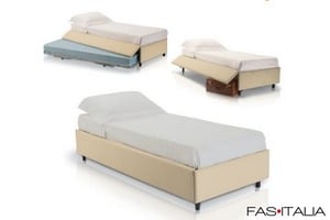 Letto ignifugo con vano inferiore