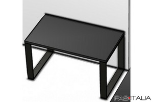 Tavolo con gambe in metallo 140x80