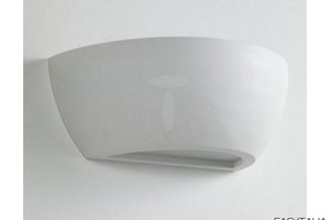 Lampada da parete Venezia in ceramica bianca