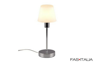 Abat jour con base cromata