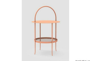 Comodino in ferro con arco diametro 45 cm