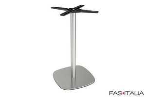 Base stondata inox satinato per tavolo