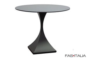 Tavolo Ø 80 cm con base in acciaio