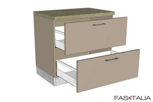 Mobile per buffet 90x60 con cestoni