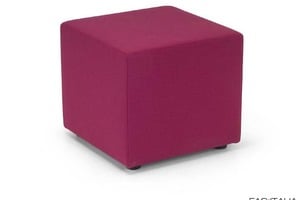 Pouf quadro in tessuto 45x45