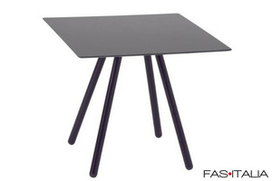 Tavolino quadrato acciaio h 50 cm