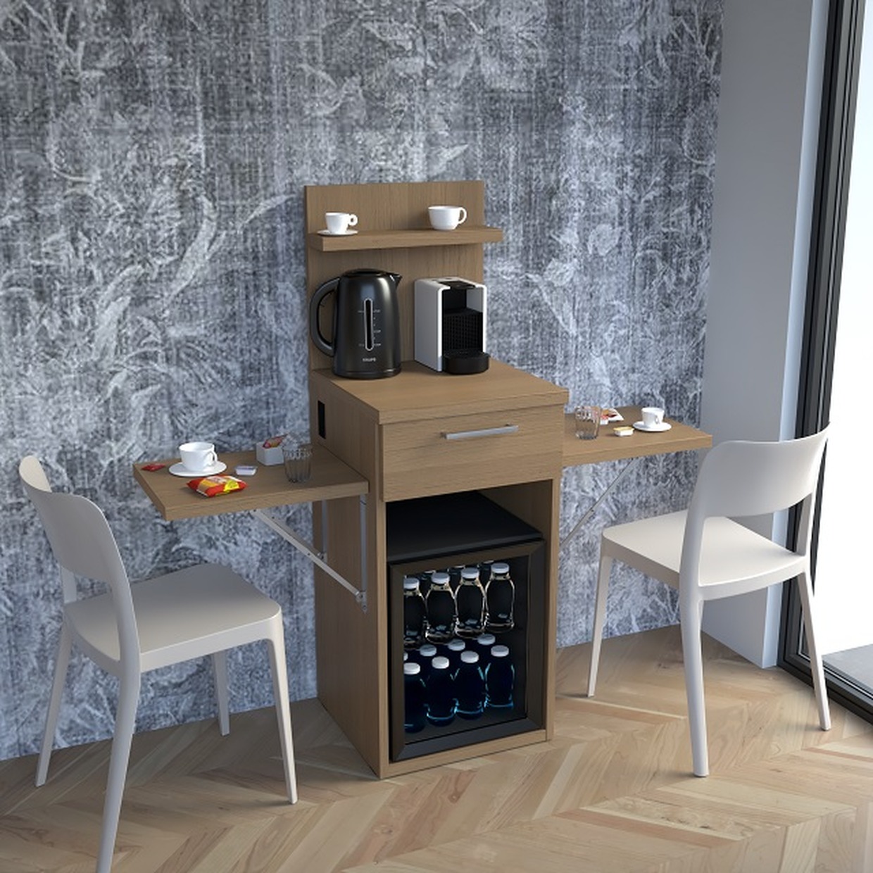 Il mobile Breakfast Room Il mobile Breakfast Room porta il piacere della colazione direttamente in camera di albergo