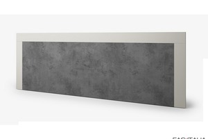 Testata per letto bicolore con interno laccato 300x100 Testata per letto bicolore con interno laccato 300x100