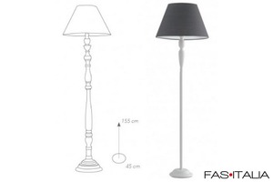 Lampada da pavimento bianco/tortora Lampada da pavimento bianco/tortora