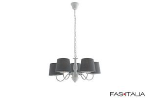 Lampadario bianco e tortora Lampadario bianco e tortora