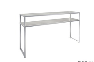 Consolle illuminata in allluminio e acrilico 130x35
