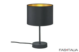 Lumetto in metallo e tessuto nero e oro Lumetto in metallo e tessuto nero e oro