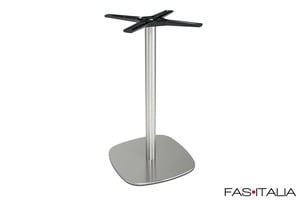 Base stondata inox satinato per tavolo Base stondata inox satinato per tavolo