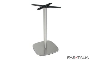 Base stondata inox satinato per tavolo