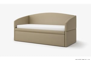 Letto singolo in ecopelle