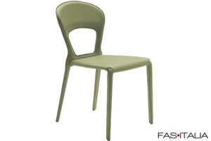 Sedia interamente rivestita in cuoio rigenerato Sedia interamente rivestita in cuoio rigenerato