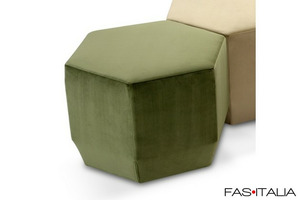 Pouf esagonale per sistema componibile