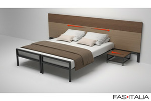 Composizione letto scorrevole con comodini Composizione letto scorrevole con comodini